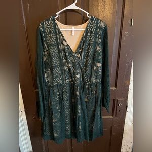 Target knee length green dress
